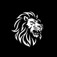 Lion, Minimalist and Simple Silhouette - illustration vector