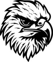 Falcon, Black and White illustration vector