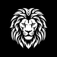 Lion - Black and White Isolated Icon - illustration vector