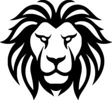 Lion, Black and White illustration vector