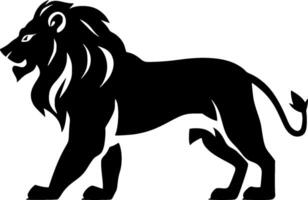 Lion - Black and White Isolated Icon - illustration vector