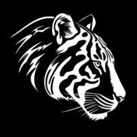 Ocelot - Black and White Isolated Icon - illustration vector