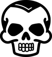 Skull, Black and White illustration vector