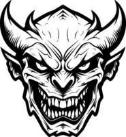 Skull, Minimalist and Simple Silhouette - illustration vector