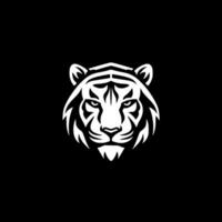 Tigre - minimalista y plano logo - ilustración vector