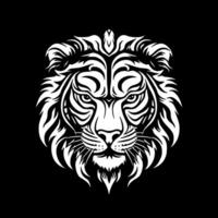 Tigre - minimalista y plano logo - ilustración vector