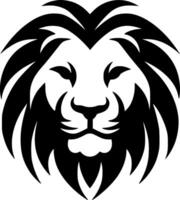 Lion, Black and White illustration vector