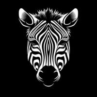 Zebra, Minimalist and Simple Silhouette - illustration vector