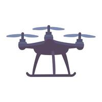 cartoon drone with four propellers. vector