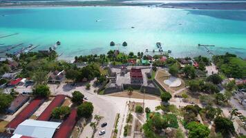 bacalar lagoa aéreo Visão video