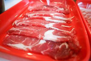 raw beef , sliced beef or beef photo