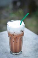 cocoa or iced chocolate, iced cocoa photo