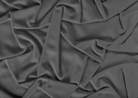 Black and white cloth pattern close view, textile material background photo