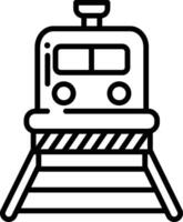 Train outline illustration vector