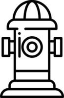 Hydrant outline illustration vector