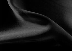 Black and white cloth pattern close view, textile material background photo