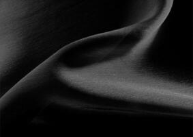 Black and white cloth pattern close view, textile material background photo