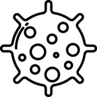 Virus outline illustration vector