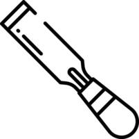 Chisel outline illustration vector