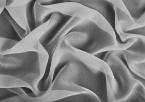 Black and white cloth pattern close view, textile material background photo