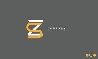 SZ Alphabet letters Initials Monogram logo vector