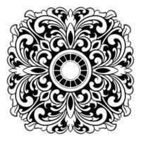 lujo ornamento floral ilustración vector