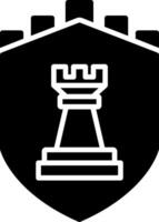 Security Castle Strategies Glyph Icon vector
