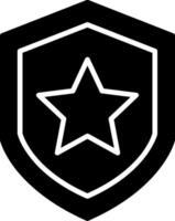 Shield Glyph Icon vector