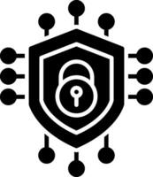 Security Glyph Icon vector