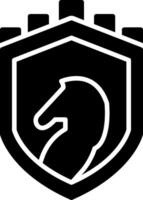 Security Castle Strategy Glyph Icon vector