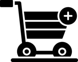 Add to Cart Glyph Icon vector