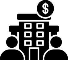 Corporate Finances Glyph Icon vector