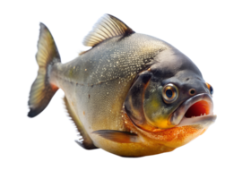 , piranha natação isolado em transparente fundo png