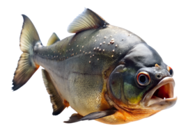 , Piranha swiming isolated on transparent background png