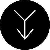 Merge Glyph Icon vector