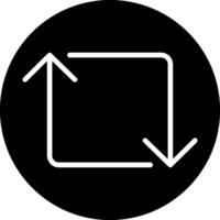 Loop Glyph Icon vector