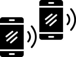 Mobile Sync Glyph Icon vector