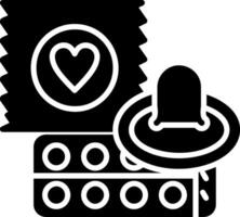 Condom Glyph Icon vector