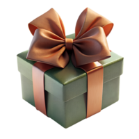 , gift box with ribbon isolated on transparent background png