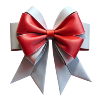 , 3d style illustration bow for attaching gifts isolated transparent background png