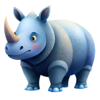 , Nashorn isoliert auf transparent Hintergrund png