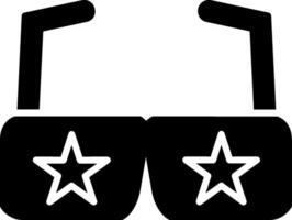 Party Glasses Glyph Icon vector