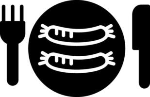 Sausages Glyph Icon vector