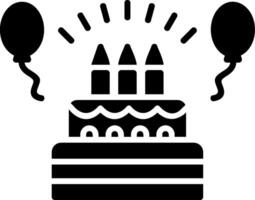 Birthday Glyph Icon vector