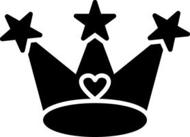 Crown Glyph Icon vector