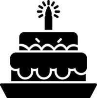 Cake Glyph Icon vector