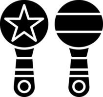 Maracas Glyph Icon vector