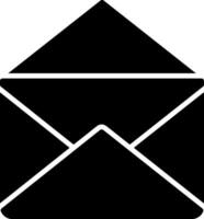 Mail Glyph Icon vector