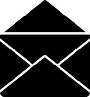 Mail Glyph Icon vector