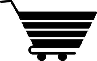 Trolley Glyph Icon vector